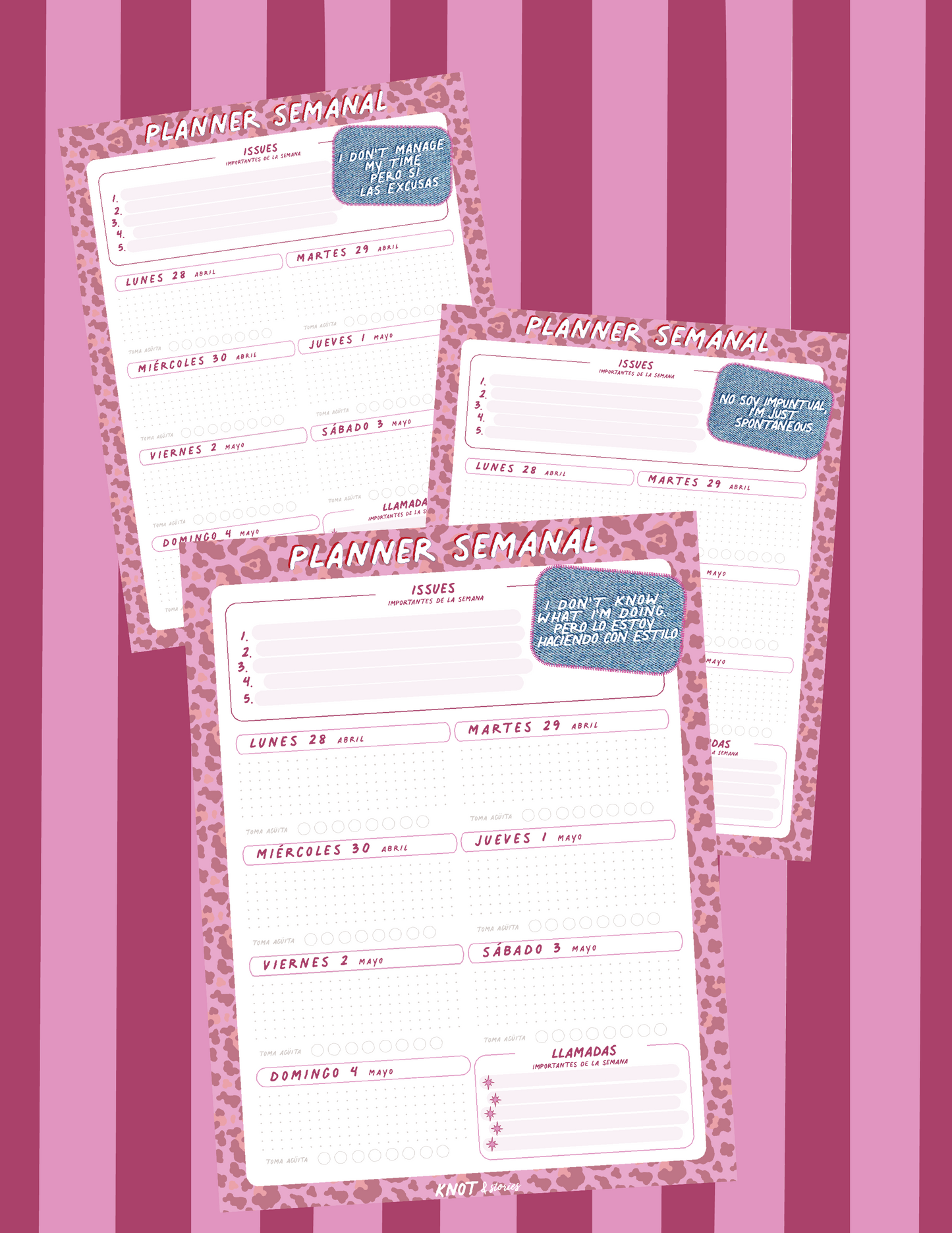 Weekly Planner - Semana 28 abril al 04 de Mayo ✨ 🤓