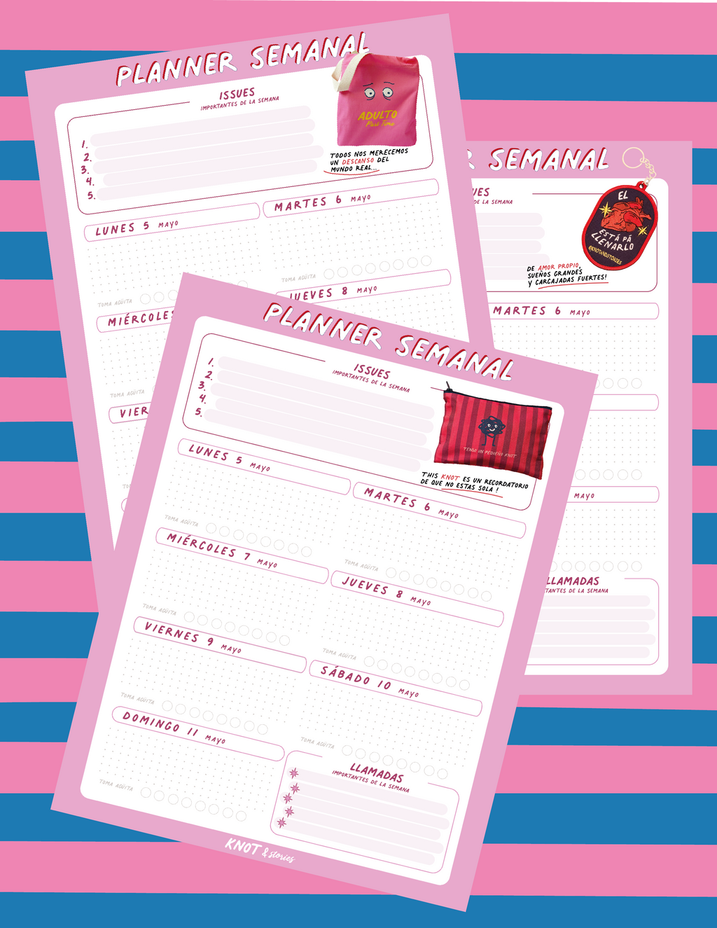Weekly Planner - Semana 5 de Mayo al 11  de Mayo ✨ 🤓