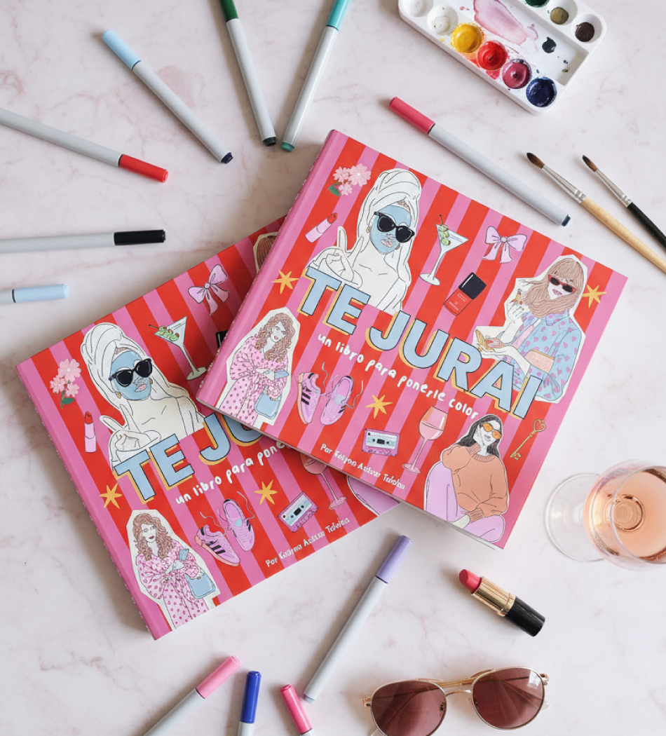 TE JURAI – Libro para pintar | 20 ilustraciones, papel grueso, tapa dura y espiral