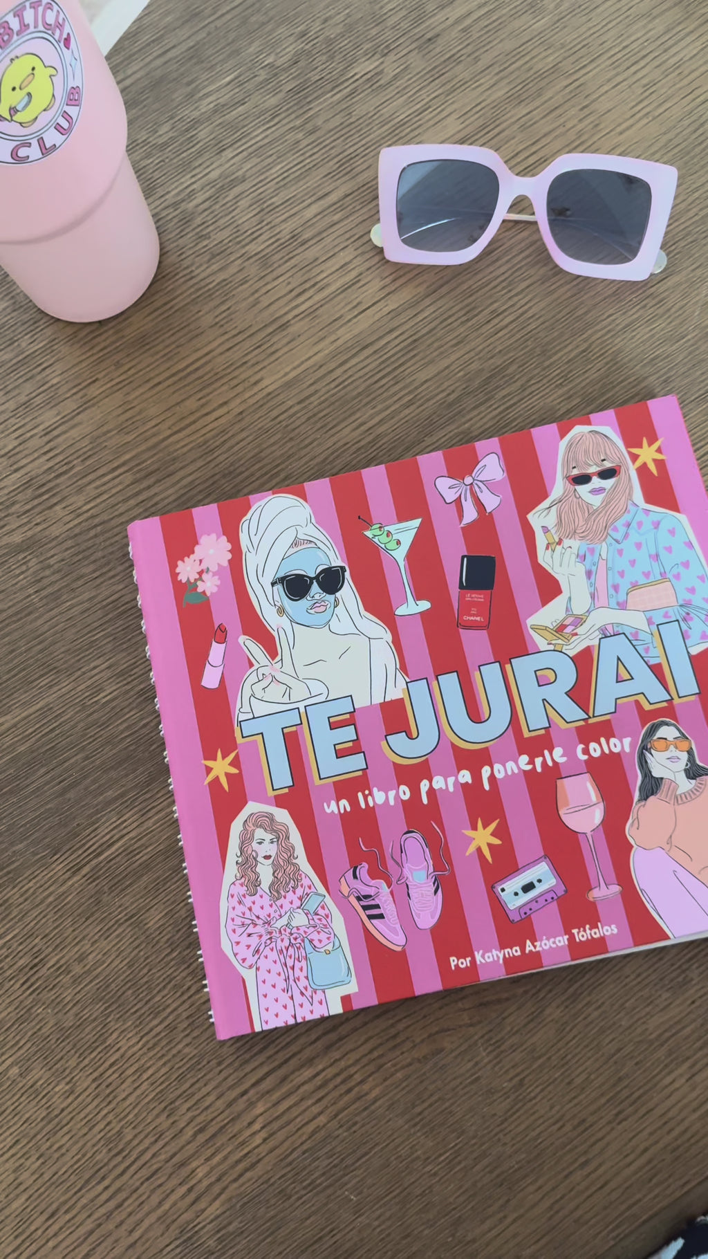 TE JURAI – Libro para pintar | 20 ilustraciones, papel grueso, tapa dura y espiral